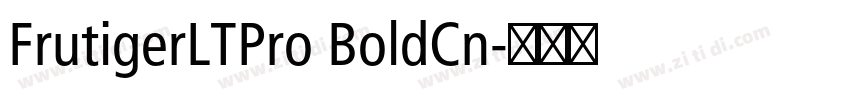 FrutigerLTPro BoldCn字体转换